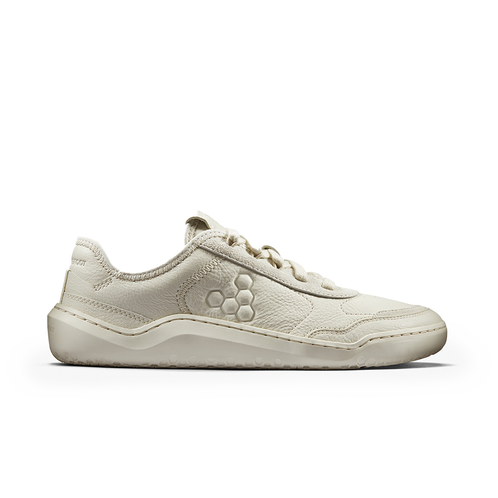 Gobi Sneaker Leather Mens Limestone | Vivobarefoot NZ Gobi Sneaker Leather Mens Limestone | Vivobarefoot NZ