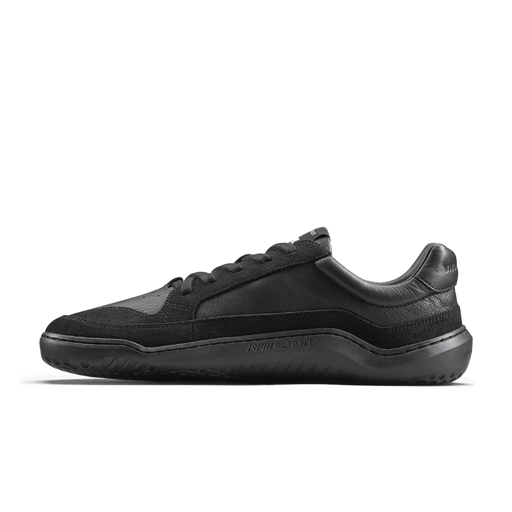 Gobi II Sneaker Premium Leather Mens Triple Obsidian