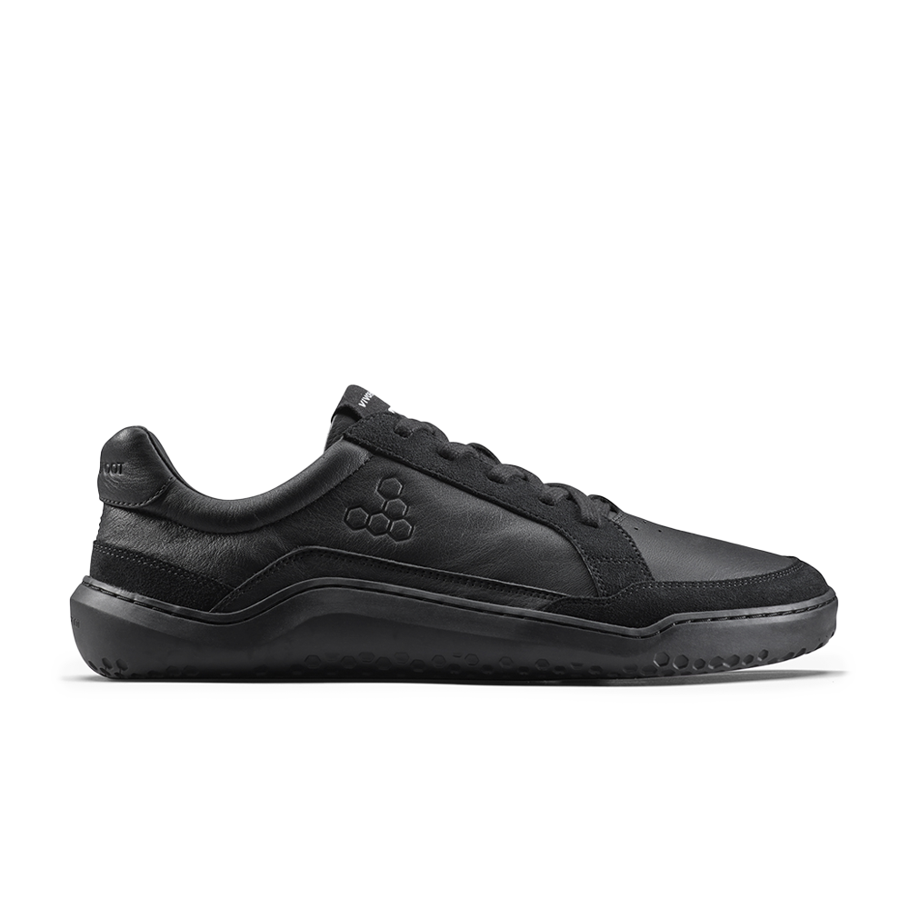 Gobi II Sneaker Premium Leather Mens Triple Obsidian
