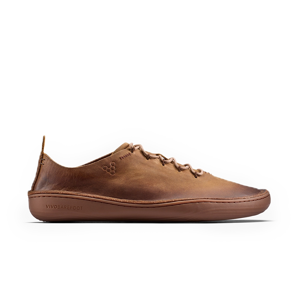 Sensus Moc Lace Up Leather Mens Dark Tan