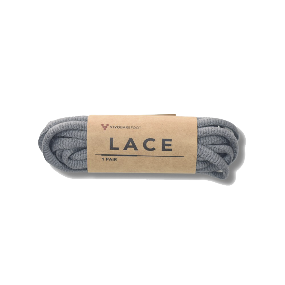 Dark Grey Oval Shoe Laces 6mm round